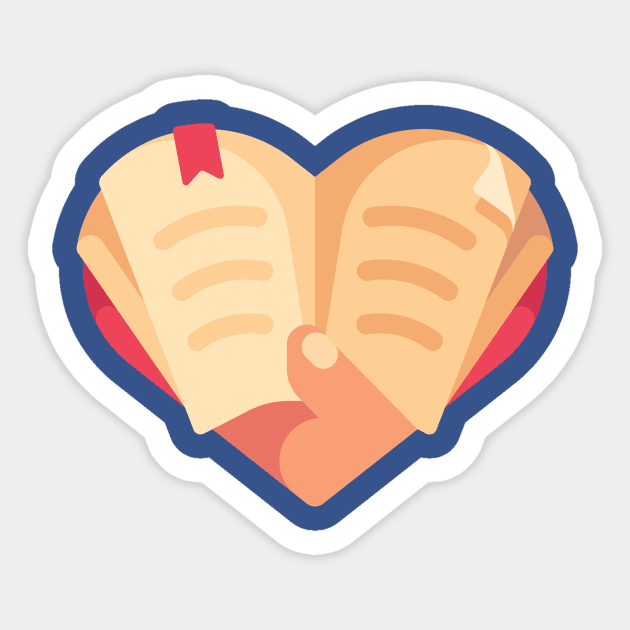 Book Heart Sticker by IvanDubovik